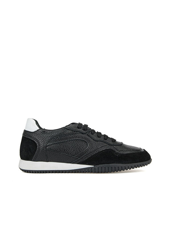 Ziya Ayakkabı Kadın Hakiki Deri Günlük Sneaker 1611022Z2743 Siyah