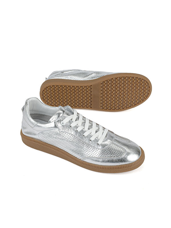 Ziya Ayakkabi Beyaz Ziya Ayakkabi Hakiki Kadın Deri Sneaker 1611035Z6414