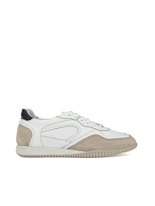 Ziya Ayakkabı Kadın Hakiki Deri Günlük Sneaker 1611022Z2743 Beyaz