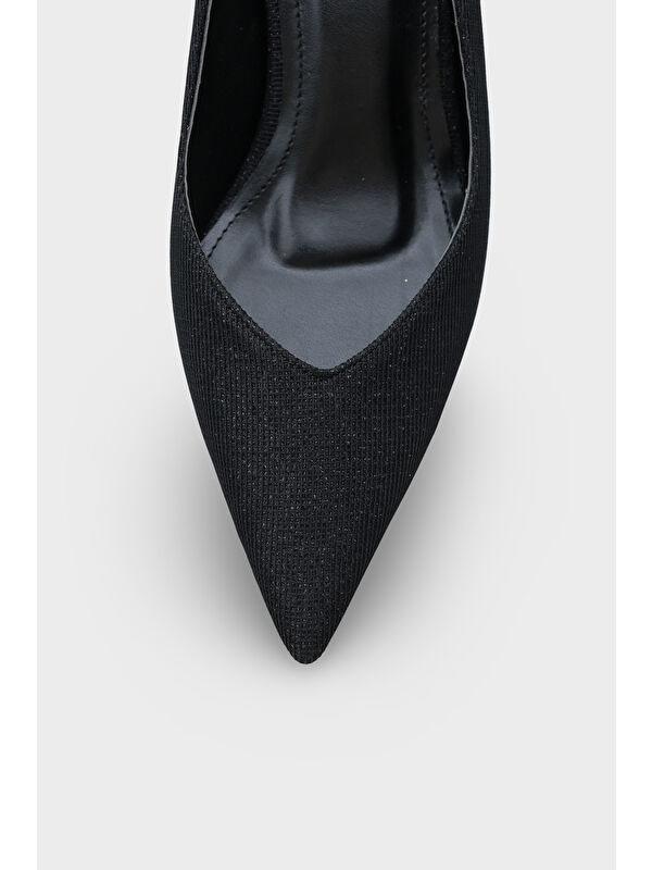 Capone Outfitters Siyah Capone Outfitters Malinda Orta Topuklu Metal Topuklu Kadın Stiletto