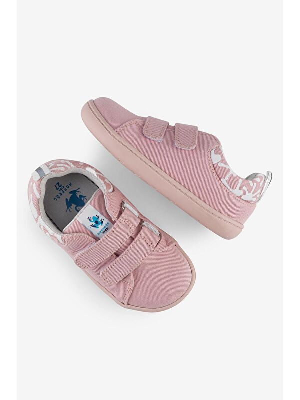 Smart Walker Recycled Canvas Eco Pembe Barefoot Çocuk Ayakkabı - Görsel 3