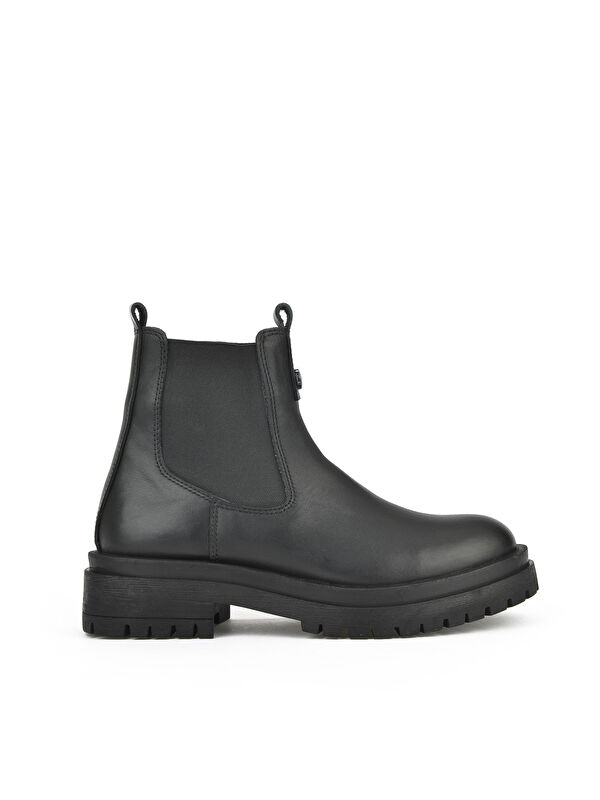 Kadın Hakiki Deri Bot 153359Z310 Siyah - Görsel 6