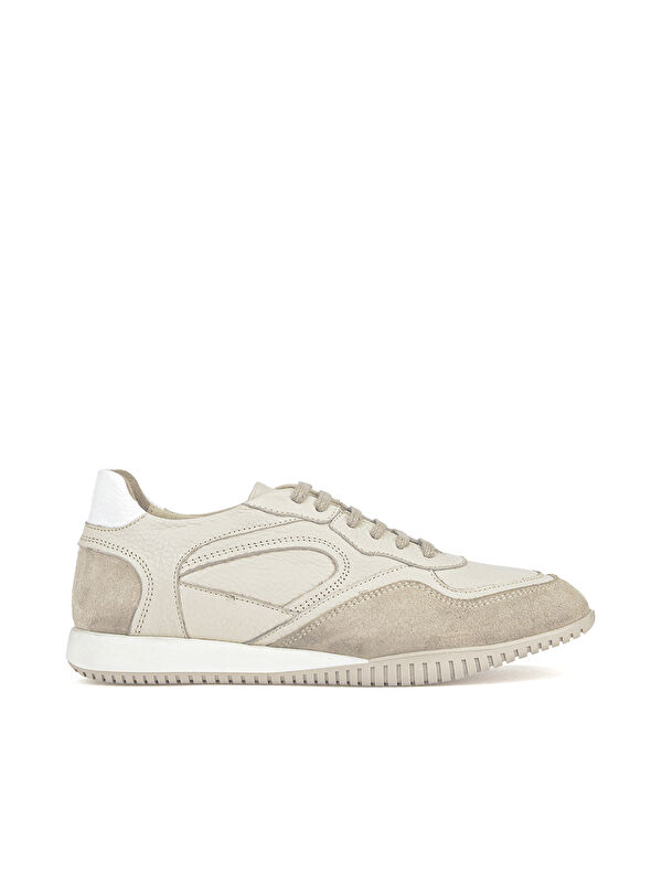 Ziya Ayakkabı Kadın Hakiki Deri Günlük Sneaker 1611022Z2743 Bej