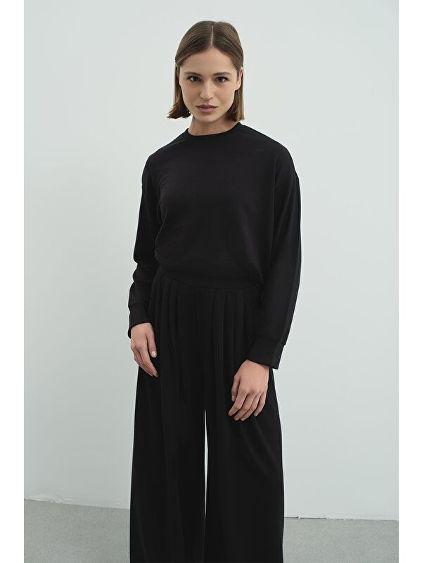 C&City Pure Touch Basic Sweatshirt Siyah