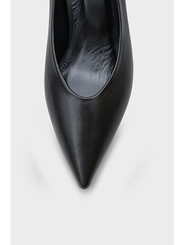 Capone Outfitters Kahverengi Capone Outfitters Merle Sivri Burunlu Hakiki Deri Astarlı Stiletto