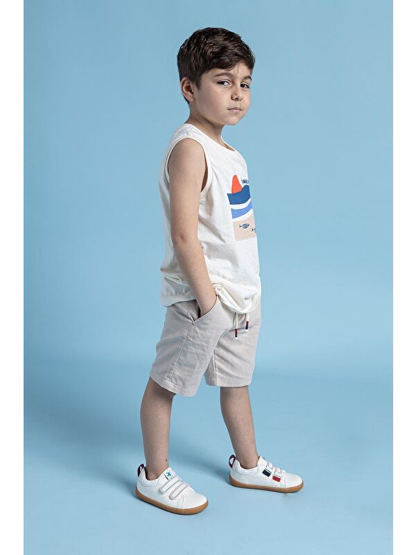 Smart Walker Recycled Canvas Eco Beyaz Barefoot Çocuk Ayakkabı - Görsel 6