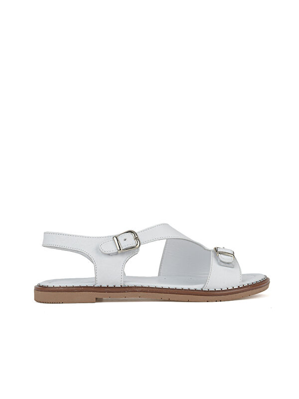 Ziya Ayakkabi Kahverengi Ziya Ayakkabi Hakiki Kadın Deri Sandalet 1611020Z5407