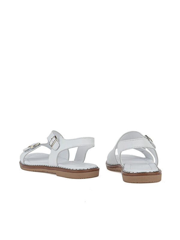 Ziya Ayakkabi Kahverengi Ziya Ayakkabi Hakiki Kadın Deri Sandalet 1611020Z5407