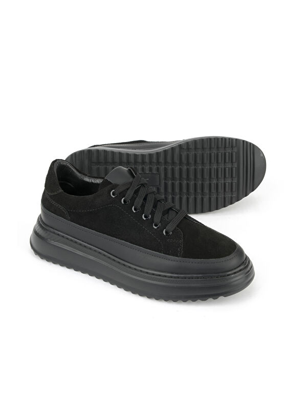 Erkek Hakiki Deri Ayakkabı 153983Z402 Siyah - Görsel 5