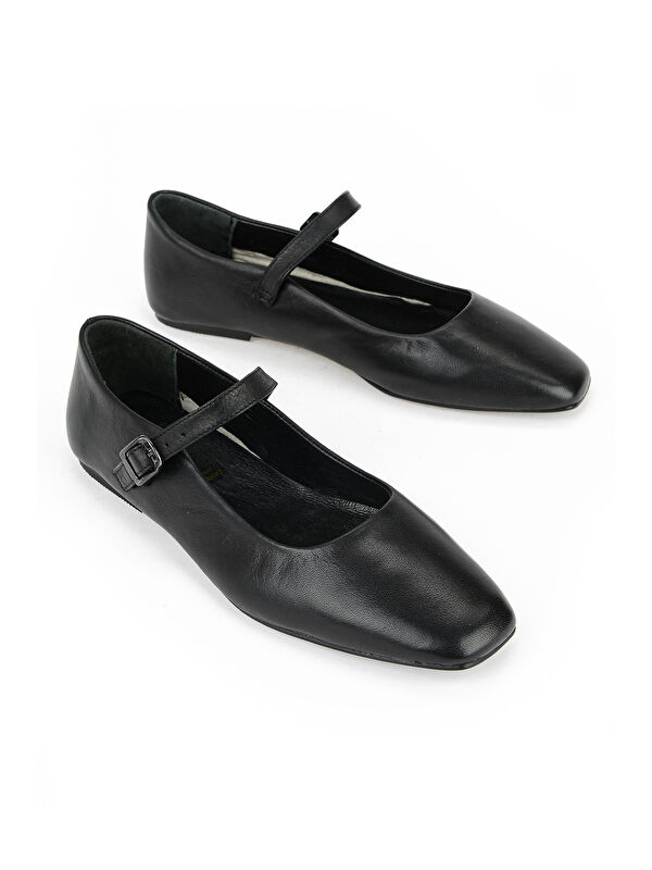 Ziya Ayakkabi Beyaz Ziya Ayakkabi Hakiki Kadın Deri Babet 1611022Z2735