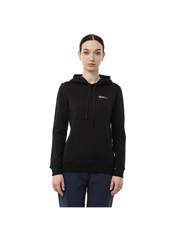 Jack Wolfskin Alice Hoody Kadın Siyah Sweatshirt