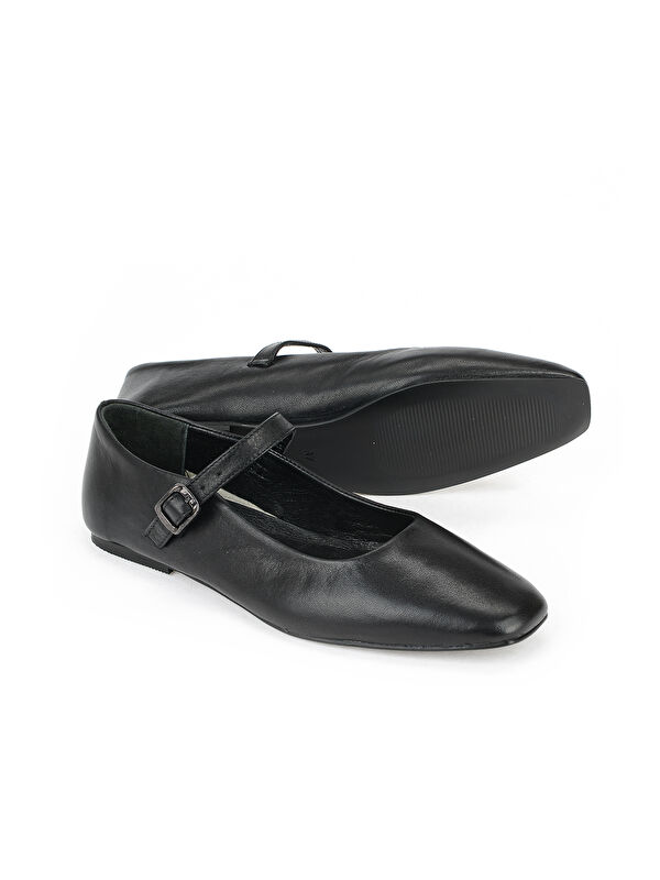 Ziya Ayakkabi Beyaz Ziya Ayakkabi Hakiki Kadın Deri Babet 1611022Z2735