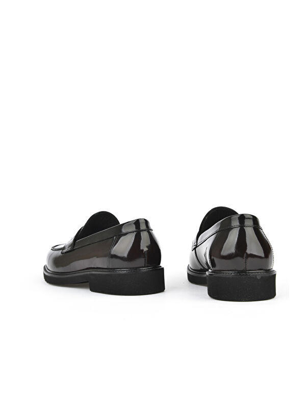 Erkek Hakiki Deri Ayakkabı 151145Z144 Bordo - Görsel 4