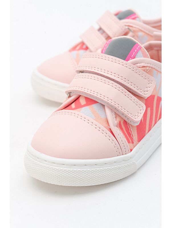 Kız Çocuk Pudra Sneaker Ayakkabı - Görsel 3