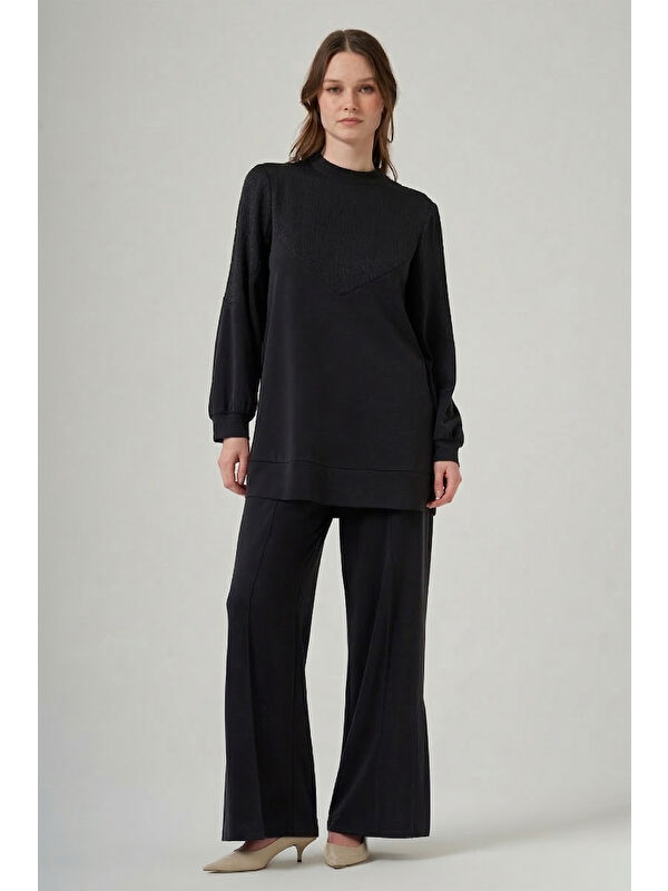 Nuss Tunik Pantolon Takım 1045 Siyah