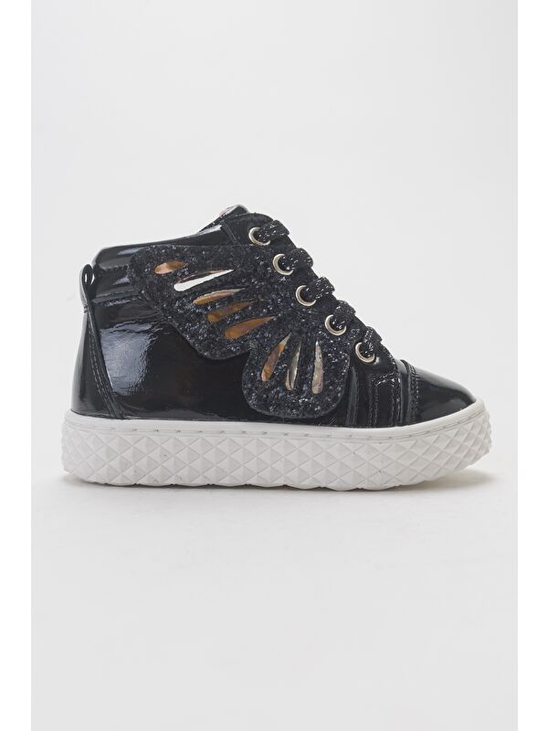 Kız Çocuk Siyah Hakiki Deri Suya Dayanıklı Anatomik İlk Adım Bot - Görsel 5