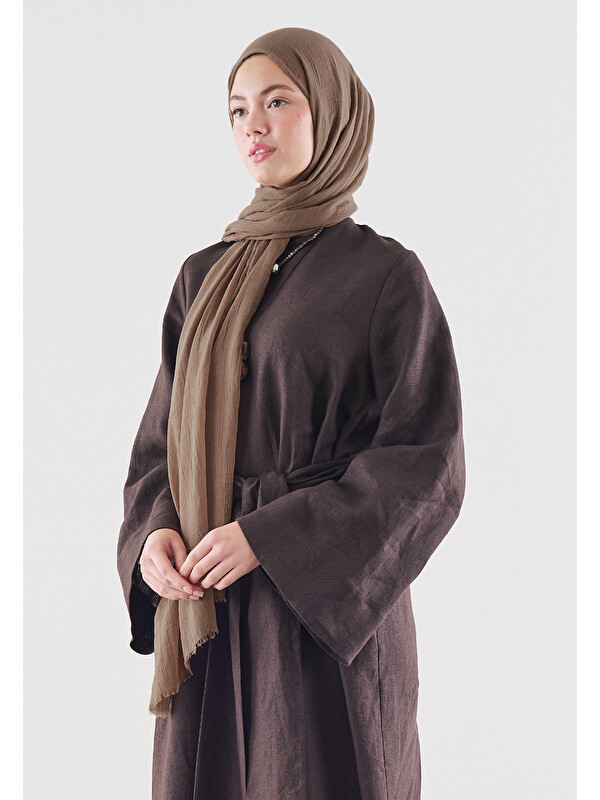 Fresh Scarfs Dubai Premium Şal Fındık Kabuğu