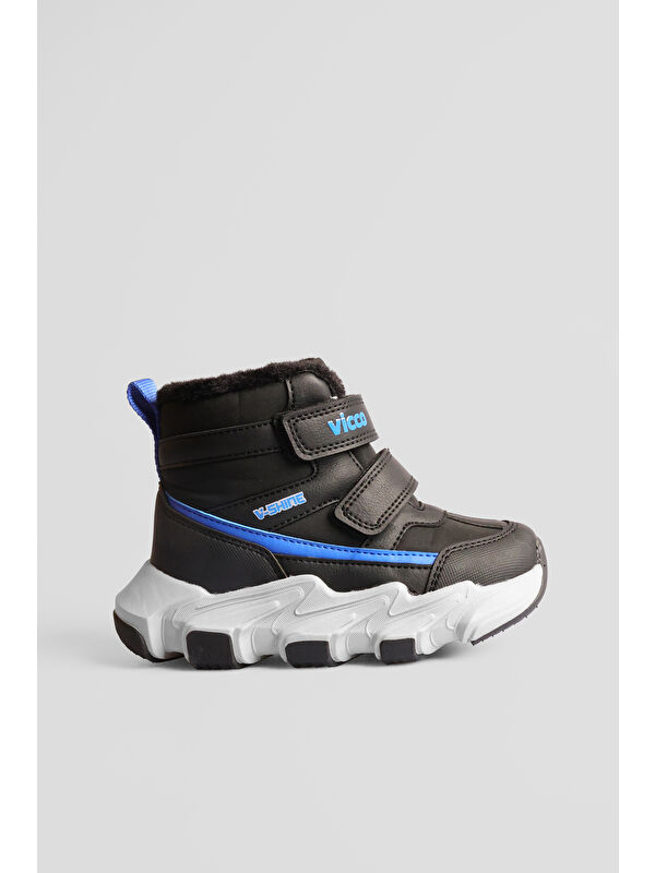 Fon Kürklü Erkek Okul Öncesi Siyah Bot - Görsel 2