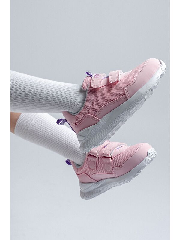 Kız Çocuk Pudra Günlük Spor Ayakkabı - Görsel 4