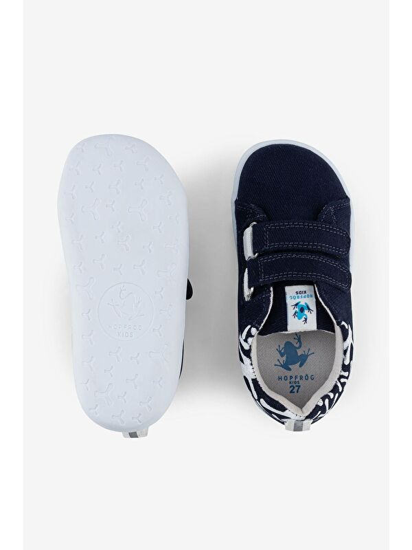 Smart Walker Recycled Canvas Eco Lacivert Barefoot Çocuk Ayakkabı - Görsel 7