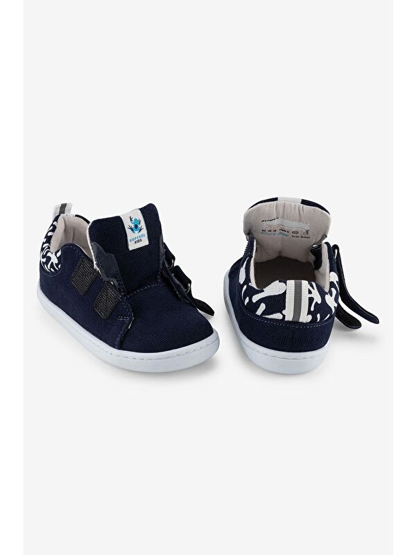 Smart Walker Recycled Canvas Eco Lacivert Barefoot Çocuk Ayakkabı - Görsel 9