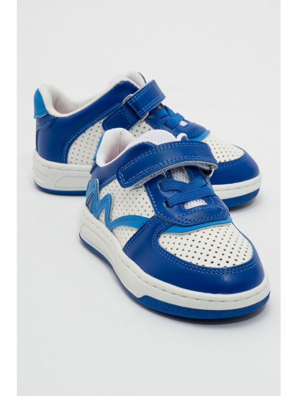 Erkek Çocuk Saks Mavi Sneaker Ayakkabı - Görsel 3