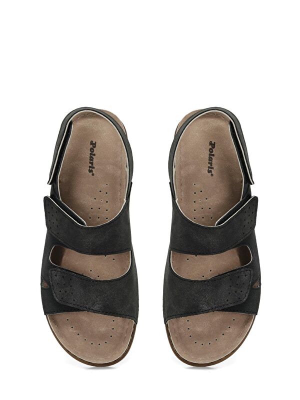 166359.BZ4FX Siyah Kadın Comfort Sandalet - Görsel 5