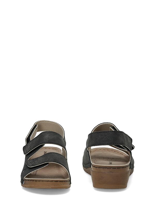 166359.BZ4FX Siyah Kadın Comfort Sandalet - Görsel 6