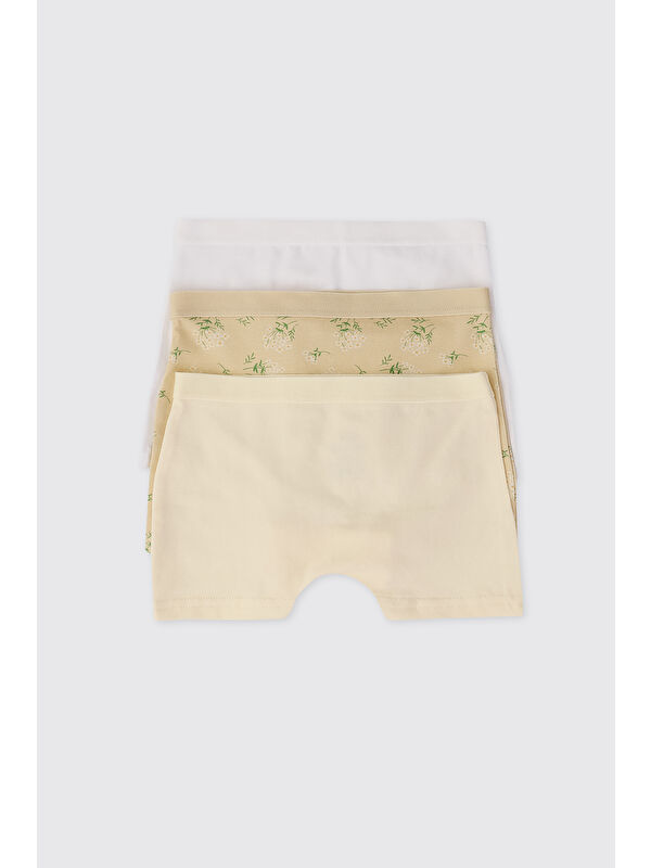 Panço Kız Çocuk Sarı 3'lü Boxer Seti