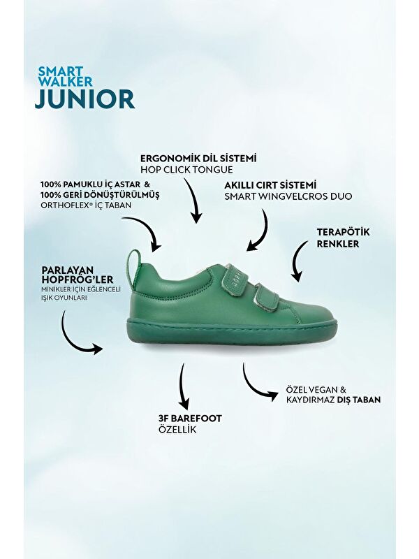 Smart Walker Junior Yeşil Işık Barefoot Çocuk Ayakkabı - Görsel 4