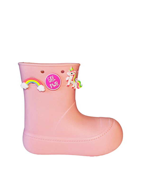 Pudra Yağmur Botu + Xo Çoraplı Set - Görsel 3