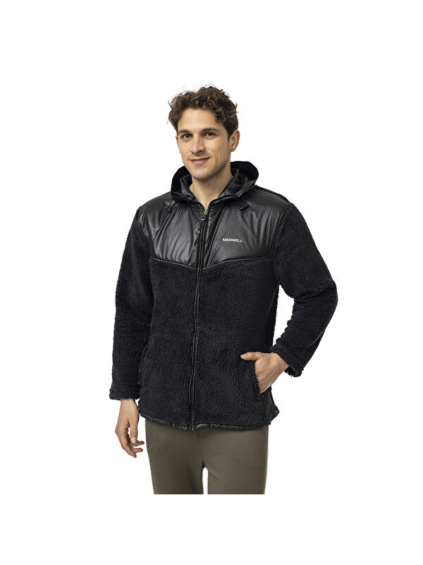 Merrell Job Siyah Polar Erkek Fermuarlı Sweatshirt Hırka