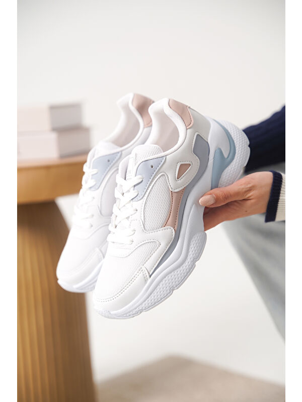 D1152 Günlük Ortopedik Kadın Sneaker Spor Ayakkabı - Görsel 6