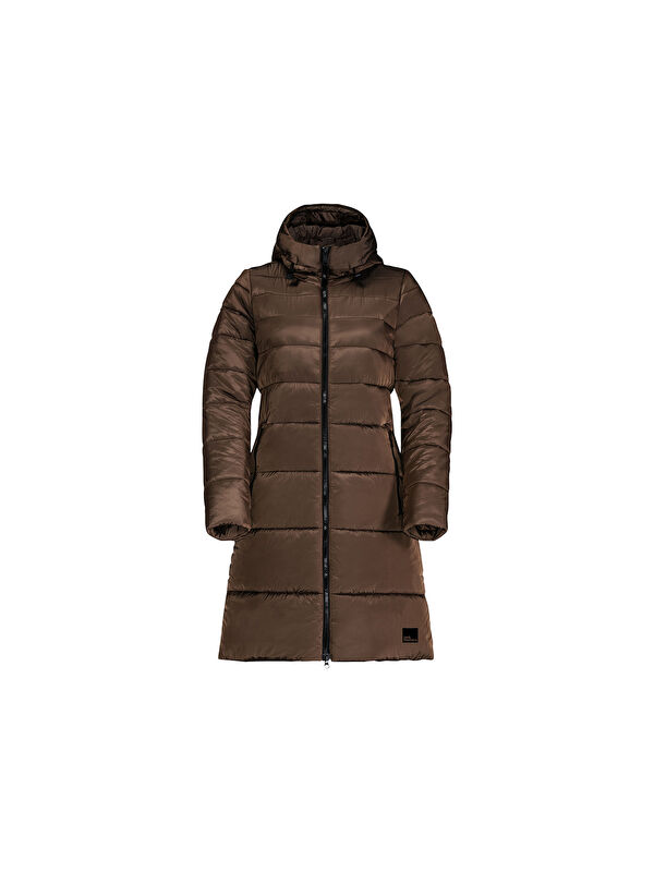 Jack Wolfskin Eisbach Coat Kadın Kahverengi Outdoor Ceketi