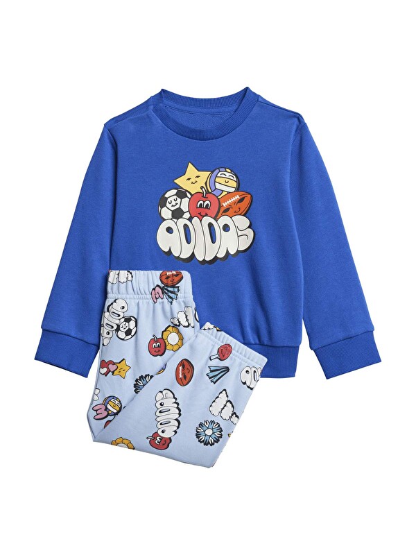 Adidas Fun Aop Jogger Bebek Mavi Eşofman Takımı
