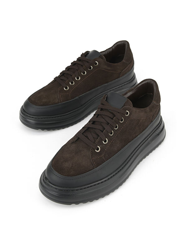 Erkek Hakiki Deri Ayakkabı 153983Z402 Kahve - Görsel 6