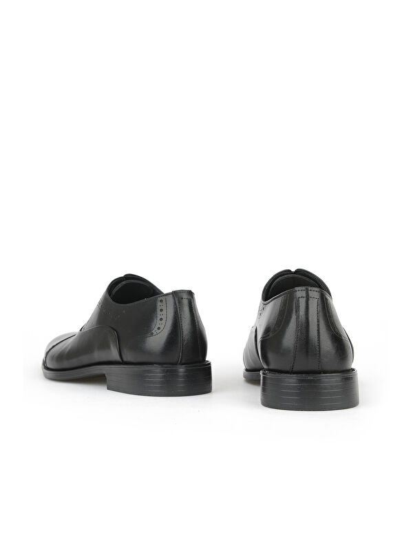 Erkek Hakiki Deri Klasik Ayakkabı 153985Z701 Siyah - Görsel 4