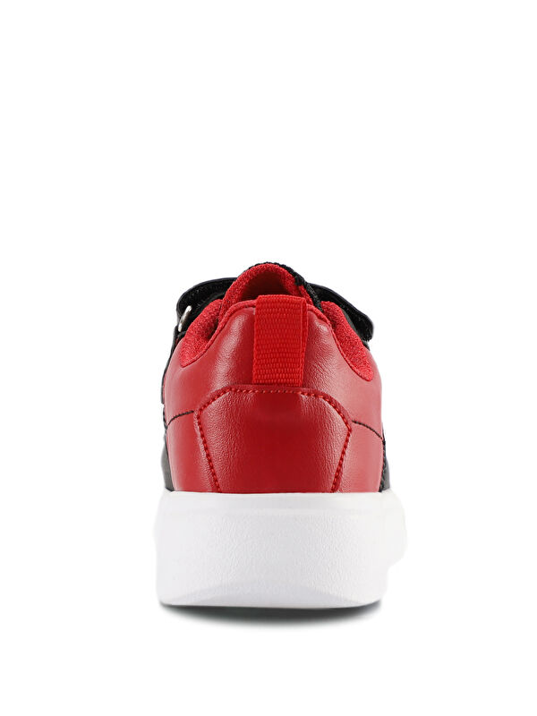 KAVITHA KTN Erkek Çocuk Cırt Cırtlı Siyah / Kırmızı Sneaker - Görsel 7