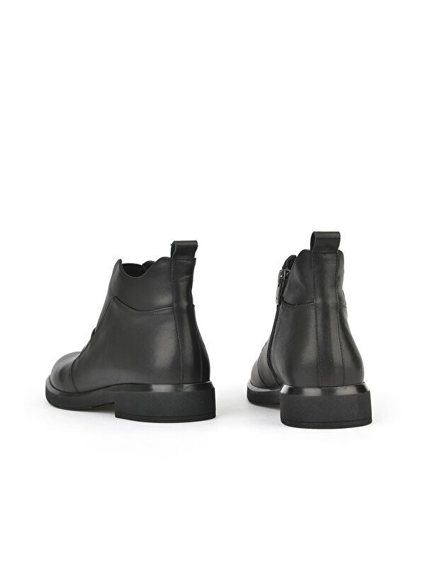 Kadın Hakiki Deri Bot 1531050Z26103457K Siyah - Görsel 4