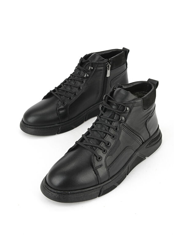 Erkek Hakiki Deri Bot 1531057Z1220 Siyah - Görsel 6