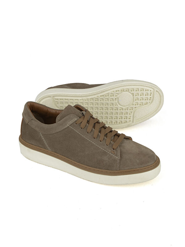 Erkek Hakiki Deri Sneaker 1531026ZH182 Kum - Görsel 5