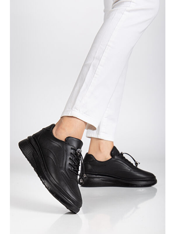 D12221 Günlük Ortopedik Kadın Sneaker Spor Ayakkabı - Görsel 4