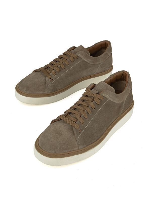 Erkek Hakiki Deri Sneaker 1531026ZH182 Kum - Görsel 6