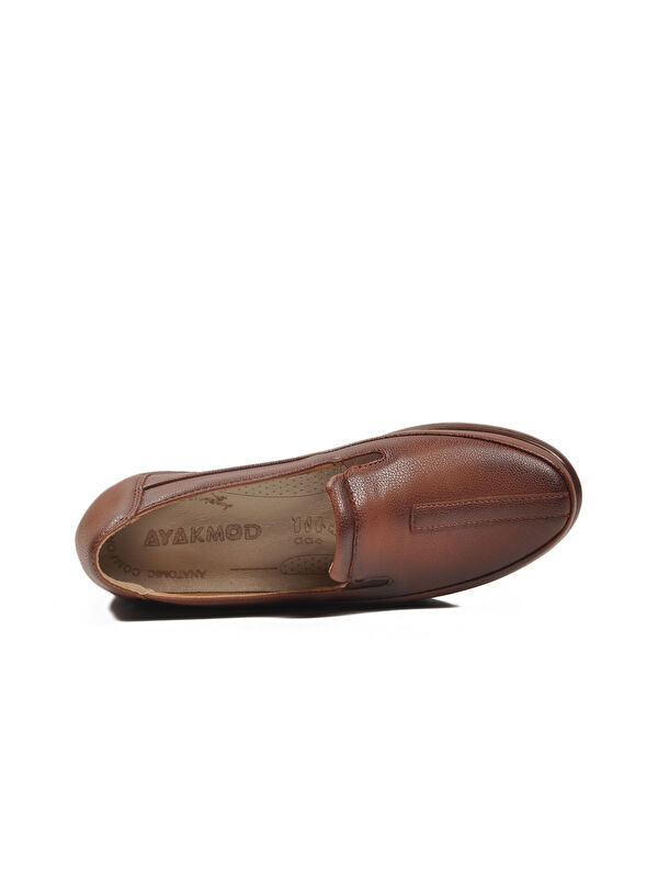 Taba Cilt Hafif Esnek Anatomik Kadın Casual Ayakkabı 293117 Z - Görsel 5