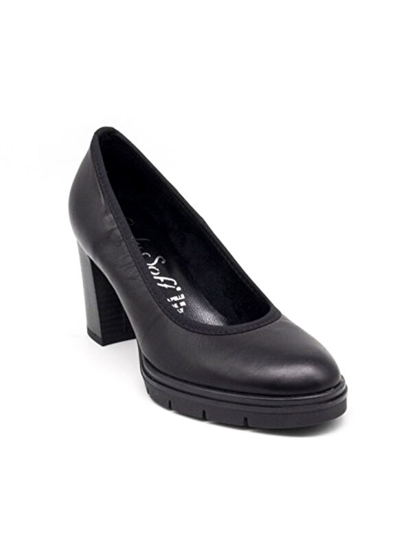 Comart Siyah Comart Stiletto 3700 Kadın Topuklu 483700 Micro Tech Nero