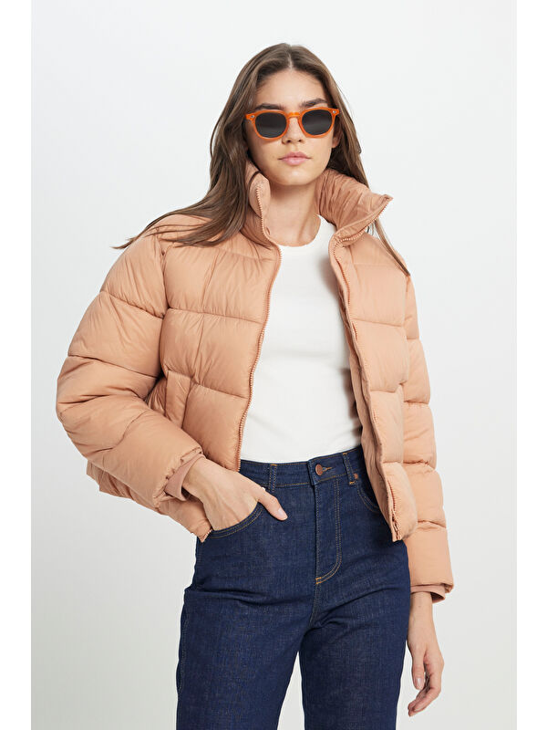 Wrangler Loose Fit Rahat Kesim Pembe Şişme Mont