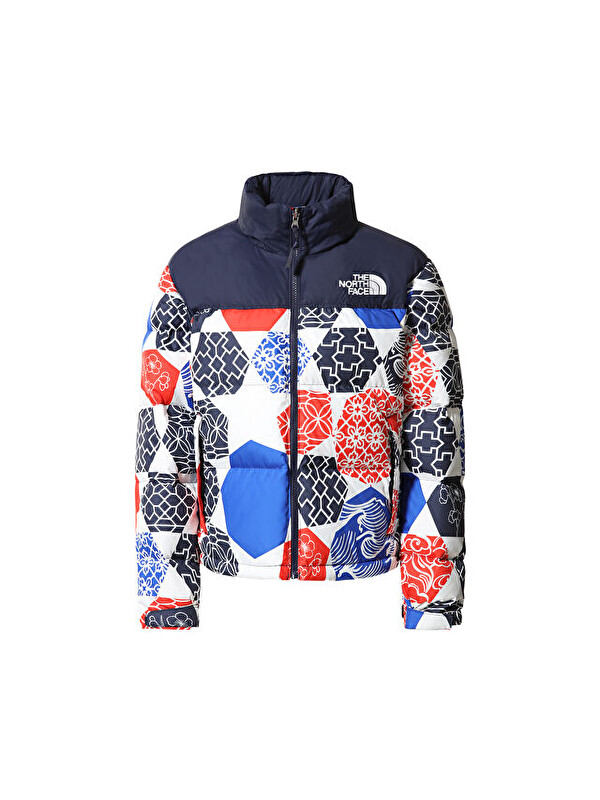 The North Face W Printed 1996 Retro Nuptse Jacket Kadın Outdoor Montu NF0A5IXK3H11 Çok Renkli