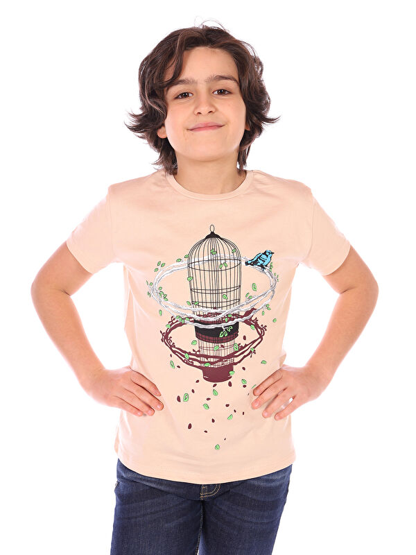 Toontoykids Erkek Çocuk Kafes Baskılı Tişört