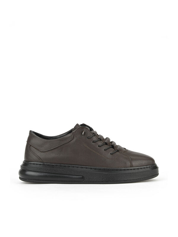 Ziya Ayakkabı Erkek Hakiki Deri Sneaker 153423Z73 Kahve