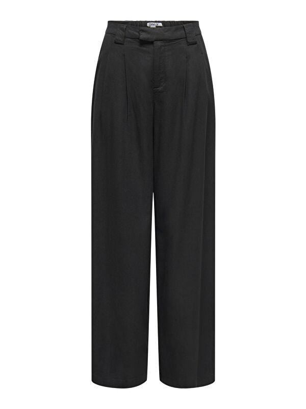 Only Onlsvea Keten Karışımlı Regular Fit Orta Bel Kadın Pantolon 15364120